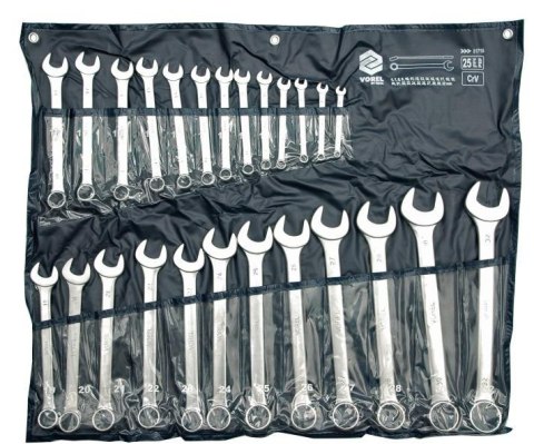 VOREL KLUCZE PŁASKO - OCZKOWE KOMPLET 25szt. (6-32mm) ETUI / SATYNA 51715 VOREL KLUCZE PŁASKO - OCZKOWE KOMPLET 25szt. (6-32mm) ETUI / SATYNA 51715