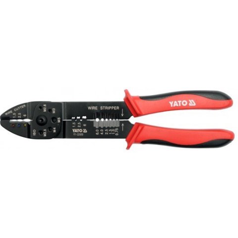 YATO SZCZYPCE DO ŚCIĄGANIA IZOLACJI 3 w 1 240mm 0,75 - 6mm2 22930 YATO SZCZYPCE DO ŚCIĄGANIA IZOLACJI 3 w 1 240mm 0,75 - 6mm2 22930