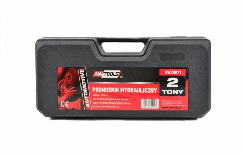 AWTOOLS DŹWIGNIK HYDRAULICZNY "ŻABA" 2 TONY 135 - 335mm, WALIZKA AWTOOLS DŹWIGNIK HYDRAULICZNY "ŻABA" 2 TONY 135 - 335mm, WALIZKA