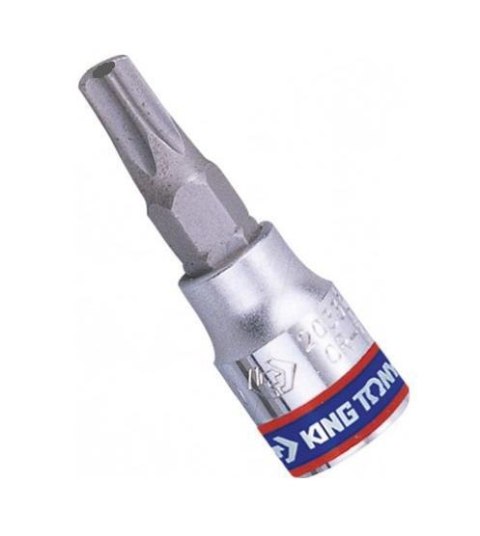 KING TONY NASADKA 1/4" Z KOŃCÓWKĄ TORX Z OTWOREM T40 x 37mm KING TONY NASADKA 1/4" Z KOŃCÓWKĄ TORX Z OTWOREM T40 x 37mm