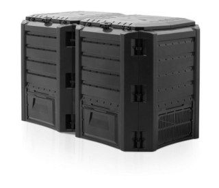 PROSPERPLAST KOMPOSTOWNIK 800L CZARNY MODULE 2-SEGMENTY 1350 x 719 x 826mm