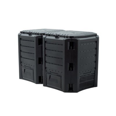 PROSPERPLAST KOMPOSTOWNIK 800L CZARNY MODULE 2-SEGMENTY 1350 x 719 x 826mm PROSPERPLAST KOMPOSTOWNIK 800L CZARNY MODULE 2-SEGMENTY 1350 x 719 x 826mm