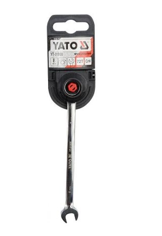 YATO KLUCZ PŁASKO-OCZKOWY Z GRZECHOTKĄ 8 mm 01908
