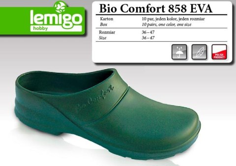 BUTY KLAPEK BIO COMFORT ROZMIAR 38, ZIELONY 858 BUTY KLAPEK BIO COMFORT ROZMIAR 38, ZIELONY 858