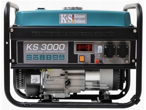 KÖNNER & SÖHNEN GENERATOR PRĄDOTWÓRCZY BENZYNOWY 2,6kW 230V KS 3000 KÖNNER & SÖHNEN GENERATOR PRĄDOTWÓRCZY BENZYNOWY 2,6kW 230V KS 3000