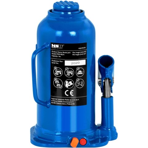 Podnośnik lewarek hydrauliczny słupkowy butelkowy 227 - 457 mm 16 t Podnośnik lewarek hydrauliczny słupkowy butelkowy 227 - 457 mm 16 t