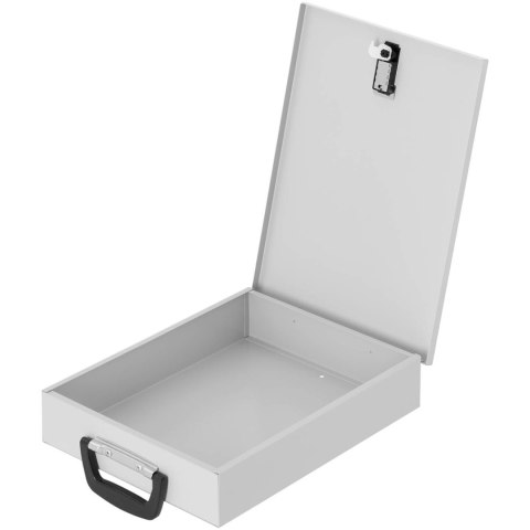 Sejf kasetka metalowa na dokumenty z zamkiem szyfrowym 355 x 255 x 70 mm DIN A6 Sejf kasetka metalowa na dokumenty z zamkiem szyfrowym 355 x 255 x 70 mm DIN A6