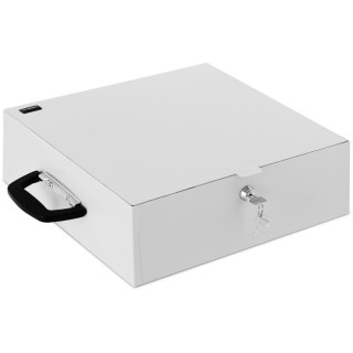 Sejf kasetka metalowa na dokumenty zamykana na klucz 350 x 320 x 110 mm DIN A4