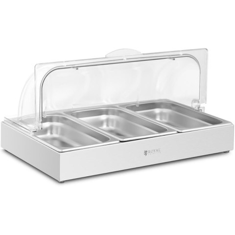 Witryna bufetowa śniadaniowa z pokrywą rolltop 3x GN 1/3 3x 2,6 l Witryna bufetowa śniadaniowa z pokrywą rolltop 3x GN 1/3 3x 2,6 l