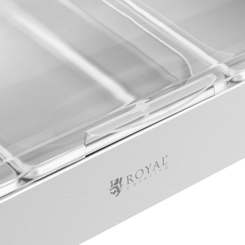 Witryna bufetowa śniadaniowa z pokrywą rolltop 3x GN 1/3 3x 2,6 l Witryna bufetowa śniadaniowa z pokrywą rolltop 3x GN 1/3 3x 2,6 l