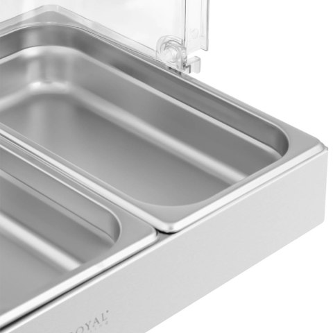 Witryna bufetowa śniadaniowa z pokrywą rolltop 3x GN 1/3 3x 2,6 l Witryna bufetowa śniadaniowa z pokrywą rolltop 3x GN 1/3 3x 2,6 l