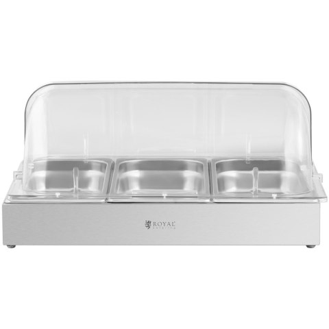Witryna bufetowa śniadaniowa z pokrywą rolltop 3x GN 1/3 3x 2,6 l Witryna bufetowa śniadaniowa z pokrywą rolltop 3x GN 1/3 3x 2,6 l