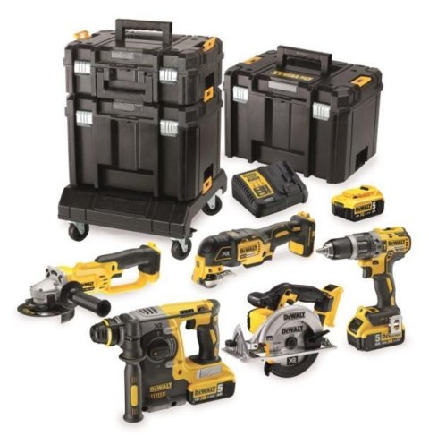 DEWALT ZESTAW COMBO 18V 6 - ELEMENTOWY + 3 x 5,0Ah + 3x TSTAK DCK654P3T DEWALT ZESTAW COMBO 18V 6 - ELEMENTOWY + 3 x 5,0Ah + 3x TSTAK DCK654P3T