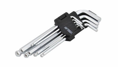 AWTOOLS KLUCZE IMBUSOWE SZEŚCIOKĄTNE Z KULKĄ / 1,5-10mm / 9 elem. 1.5/2/2.5/3/4/5/7/8/10mm AWTOOLS KLUCZE IMBUSOWE SZEŚCIOKĄTNE Z KULKĄ / 1,5-10mm / 9 elem. 1.5/2/2.5/3/4/5/7/8/10mm