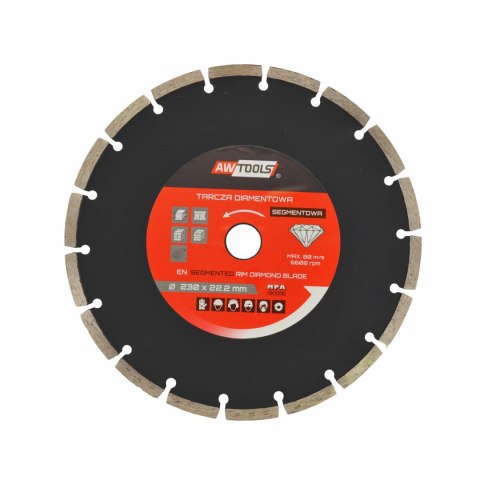 AWTOOLS TARCZA DIAMENTOWA 115x22,2 / SEGMENTOWA AWTOOLS TARCZA DIAMENTOWA 115x22,2 / SEGMENTOWA