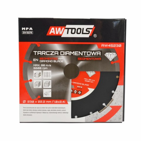 AWTOOLS TARCZA DIAMENTOWA 115x22,2 / SEGMENTOWA AWTOOLS TARCZA DIAMENTOWA 115x22,2 / SEGMENTOWA