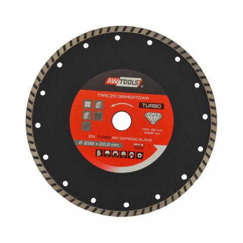 AWTOOLS TARCZA DIAMENTOWA 115x22,2 / TURBO AWTOOLS TARCZA DIAMENTOWA 115x22,2 / TURBO