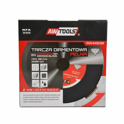AWTOOLS TARCZA DIAMENTOWA 230x22,2 / PEŁNA AWTOOLS TARCZA DIAMENTOWA 230x22,2 / PEŁNA