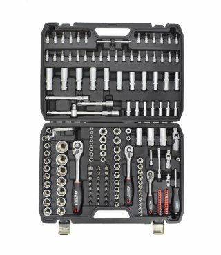 AWTOOLS ZESTAW KLUCZY 173el 1/2"/3/8"/1/4" BLACK LINE