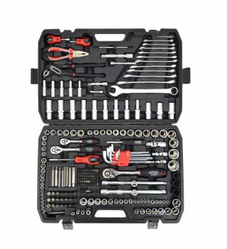 AWTOOLS ZESTAW KLUCZY 225el 1/2"/3/8"/1/4" BLACK LINE
