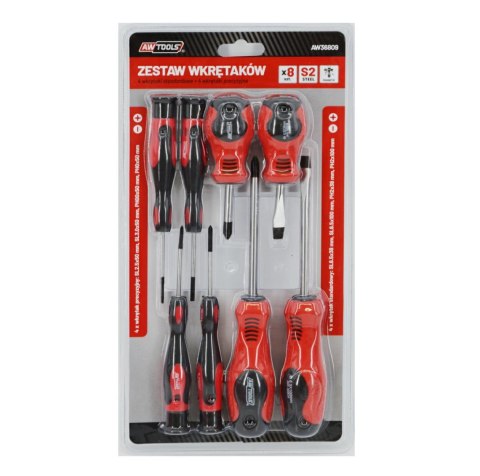 AWTOOLS ZESTAW WKRĘTAKÓW BLISTER S2 / 8szt. AWTOOLS ZESTAW WKRĘTAKÓW BLISTER S2 / 8szt.