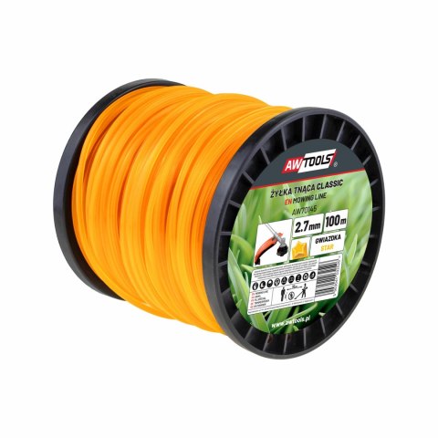 AWTOOLS ŻYŁKA TNĄCA CLASSIC 2,7x100m / GWIAZDKA AWTOOLS ŻYŁKA TNĄCA CLASSIC 2,7x100m / GWIAZDKA