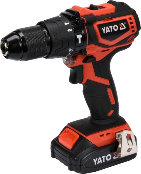 YATO WIERTARKO-WKRĘTARKA UDAROWA 18V 42Nm 1x2,0Ah LI-ION BEZSZCZOTKOWA, W WALIZCE YT-82796 YATO WIERTARKO-WKRĘTARKA UDAROWA 18V 42Nm 1x2,0Ah LI-ION BEZSZCZOTKOWA, W WALIZCE YT-82796