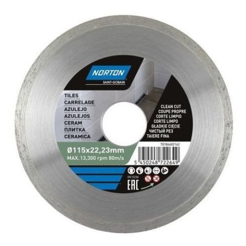 NORTON TARCZA D.CERAMIC TILES 115mm NORTON TARCZA D.CERAMIC TILES 115mm