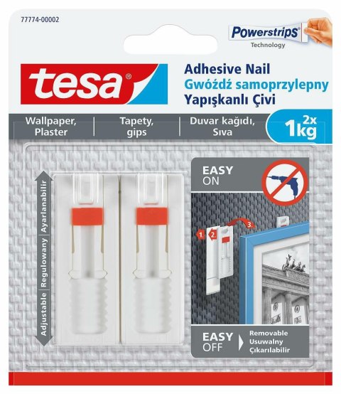 TESA GWÓŹDŹ SAMOPRZYLEPNY DO TAPET 1KG /REGULOWANY TESA GWÓŹDŹ SAMOPRZYLEPNY DO TAPET 1KG /REGULOWANY