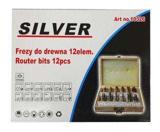 FREZY KSZTAŁTOWE ŁOŻYSKOWANE 12cz./SILVER