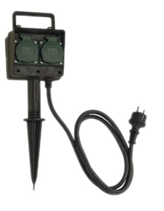 ORNO GNIAZDA OGRODOWE 2x2P+Z 1,5m IP44 3G1,5mm2