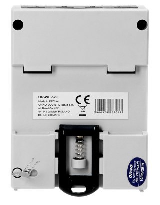 ORNO 3-fazowy licznik energii elektrycznej, 80A, MID, 3 moduły, DIN TH-35mm ORNO 3-fazowy licznik energii elektrycznej, 80A, MID, 3 moduły, DIN TH-35mm