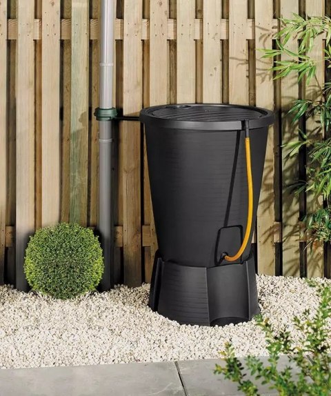 KETER ZBIORNIK NA DESZCZÓWKE INDIGO WATER BUTT + BASE GRAFIT 200 L KETER ZBIORNIK NA DESZCZÓWKE INDIGO WATER BUTT + BASE GRAFIT 200 L
