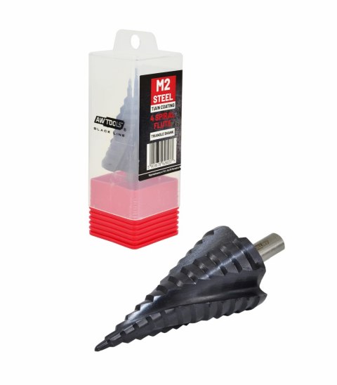 AWTOOLS WIERTŁO STOPNIOWE SPIRALNE M2-TiAlN / 4-12 / BL AWTOOLS WIERTŁO STOPNIOWE SPIRALNE M2-TiAlN / 4-12 / BL