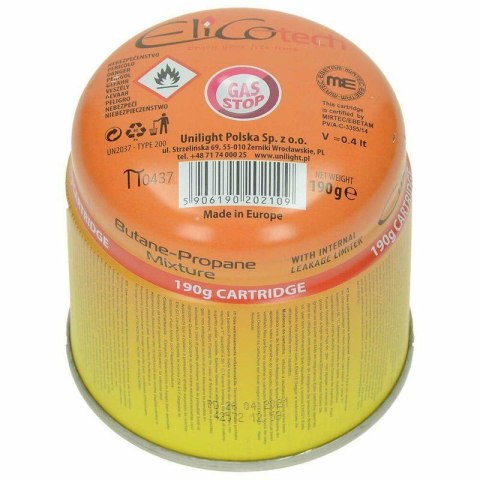 ELICO NABÓJ GAZU 190g ELICO NABÓJ GAZU 190g
