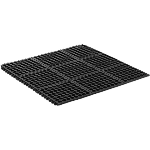 Mata wycieraczka gumowa antypoślizgowa ażurowa 92 x 92 x 1 cm Mata wycieraczka gumowa antypoślizgowa ażurowa 92 x 92 x 1 cm