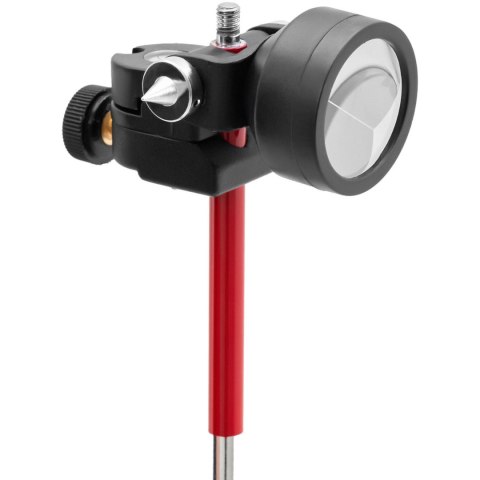 Mini pryzmat lustro dalmiercze geodezyjne z tyczką srebrna powłoka śr. 3,5 cm 1,26 m Mini pryzmat lustro dalmiercze geodezyjne z tyczką srebrna powłoka śr. 3,5 cm 1,26 m