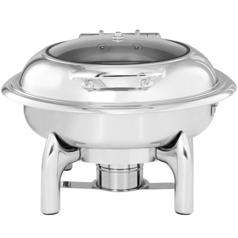 Podgrzewacz do potraw okrągły na pastę z pokrywą z okienkiem śr. 39 cm 5.5 l Podgrzewacz do potraw okrągły na pastę z pokrywą z okienkiem śr. 39 cm 5.5 l