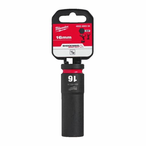 MILWAUKEE NASADKA UDAROWA 1/2" 16mm DŁUGA MILWAUKEE NASADKA UDAROWA 1/2" 16mm DŁUGA