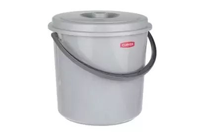CURVER WIADRO 10L Z POKRYWKĄ SZARE CURVER WIADRO 10L Z POKRYWKĄ SZARE