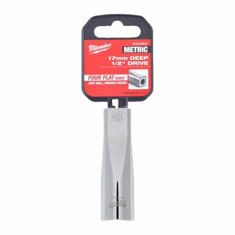 MILWAUKEE NASADKA 1/2" DŁUGA 17mm MILWAUKEE NASADKA 1/2" DŁUGA 17mm