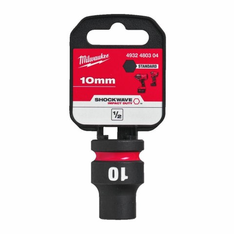 MILWAUKEE NASADKA UDAROWA 1/2" 10mm KRÓTKA MILWAUKEE NASADKA UDAROWA 1/2" 10mm KRÓTKA