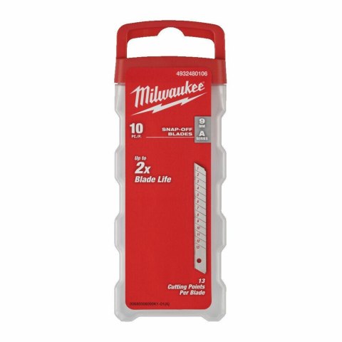 MILWAUKEE OSTRZA WYMIENNE 9mm /10szt. %%% MILWAUKEE OSTRZA WYMIENNE 9mm /10szt. %%%
