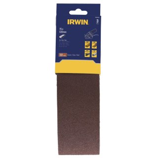 IRWIN PASY BEZKOŃCOWE DO ELEKTRONARZĘDZI 75mm x 533mm, P 60 /do metalu, drewna, farby i tworzyw szt