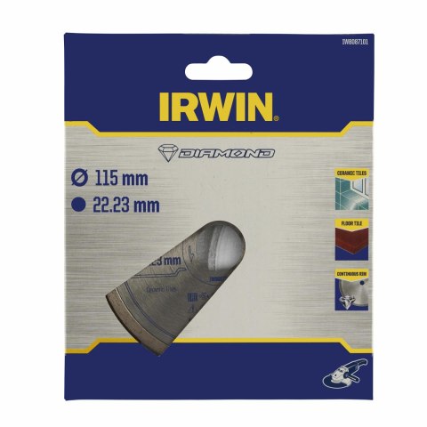 IRWIN TARCZA DIAMENTOWA 115mm x 22,23mm / PEŁNA do płytek podłogowych i ściennych IRWIN TARCZA DIAMENTOWA 115mm x 22,23mm / PEŁNA do płytek podłogowych i ściennych