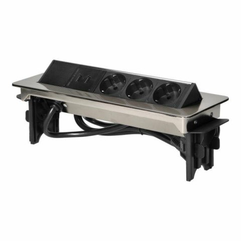 ORNO GNIAZDA WPUSZ. W BLAT 3X2P+Z (SCHUKO) USBx2 NIKLO ORNO GNIAZDA WPUSZ. W BLAT 3X2P+Z (SCHUKO) USBx2 NIKLO