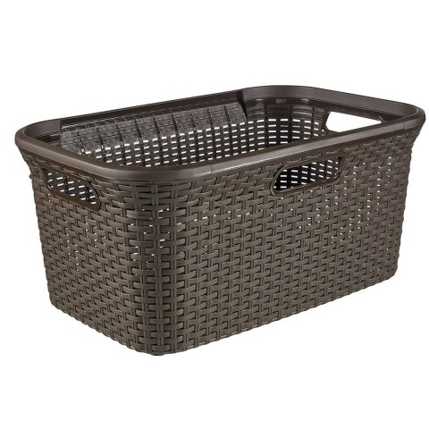 CURVER KOSZ DO MAGLA "NATURAL STYLE" 45L /CIEMNY BRĄZ CURVER KOSZ DO MAGLA "NATURAL STYLE" 45L /CIEMNY BRĄZ