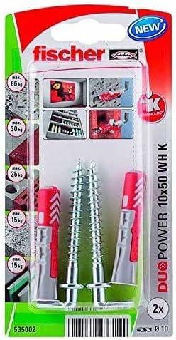 FISCHER KOŁEK DUOPOWER 10x50 Z HAKIEM PROSTYM /2szt. FISCHER KOŁEK DUOPOWER 10x50 Z HAKIEM PROSTYM /2szt.
