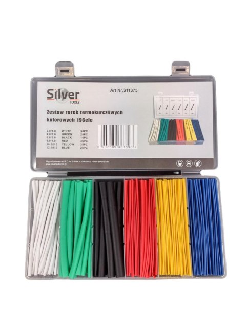 SILVER KOSZULKI TERMOKURCZLIWE 196szt. MIX KOLOR SILVER KOSZULKI TERMOKURCZLIWE 196szt. MIX KOLOR