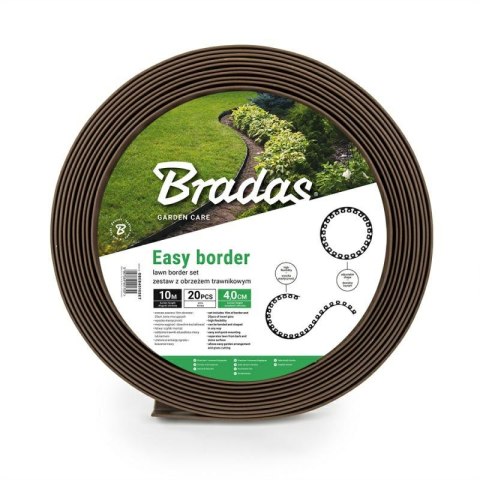 ZESTAW OBRZEŻY TRAWNIKOWYCH 40mm EASY BORDER BRĄZOWE ZESTAW OBRZEŻY TRAWNIKOWYCH 40mm EASY BORDER BRĄZOWE